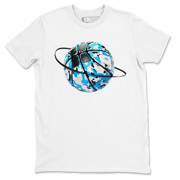 9s Powder Blue shirt to match jordans Camo Basketball Planet sneaker tees Air Jordan 9 Powder Blue SNRT Sneaker Release Tees unisex cotton White 2 crew neck shirt