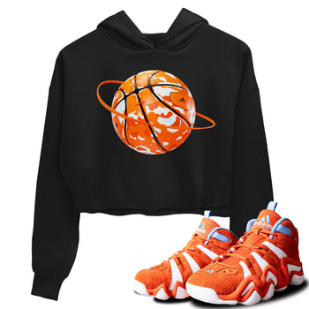 Crazy 8 Team Orange shirt to match jordans Camo Basketball Planet sneaker tees Adidas Crazy 8 Team Orange SNRT Sneaker Release Tees Black 1 Crop T-Shirt