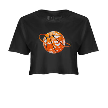 Crazy 8 Team Orange shirt to match jordans Camo Basketball Planet sneaker tees Adidas Crazy 8 Team Orange SNRT Sneaker Release Tees Black 2 Crop T-Shirt
