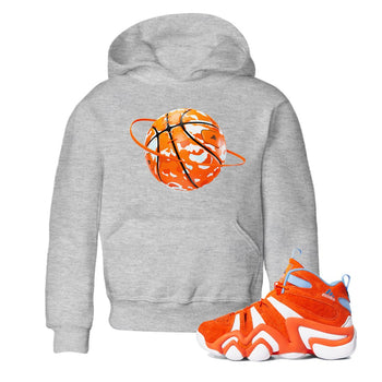 Crazy 8 Team Orange shirt to match jordans Camo Basketball Planet sneaker tees Adidas Crazy 8 Team Orange SNRT Sneaker Release Tees Baby Toddler Heather Grey 1 T-Shirt