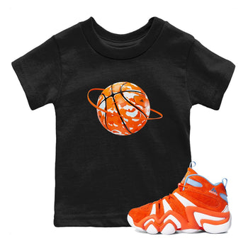 Crazy 8 Team Orange shirt to match jordans Camo Basketball Planet sneaker tees Adidas Crazy 8 Team Orange SNRT Sneaker Release Tees Baby Toddler Black 1 T-Shirt