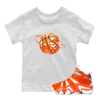 Crazy 8 Team Orange shirt to match jordans Camo Basketball Planet sneaker tees Adidas Crazy 8 Team Orange SNRT Sneaker Release Tees Baby Toddler White 1 T-Shirt