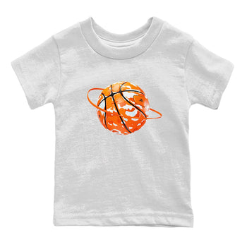 Crazy 8 Team Orange shirt to match jordans Camo Basketball Planet sneaker tees Adidas Crazy 8 Team Orange SNRT Sneaker Release Tees Baby Toddler White 2 T-Shirt