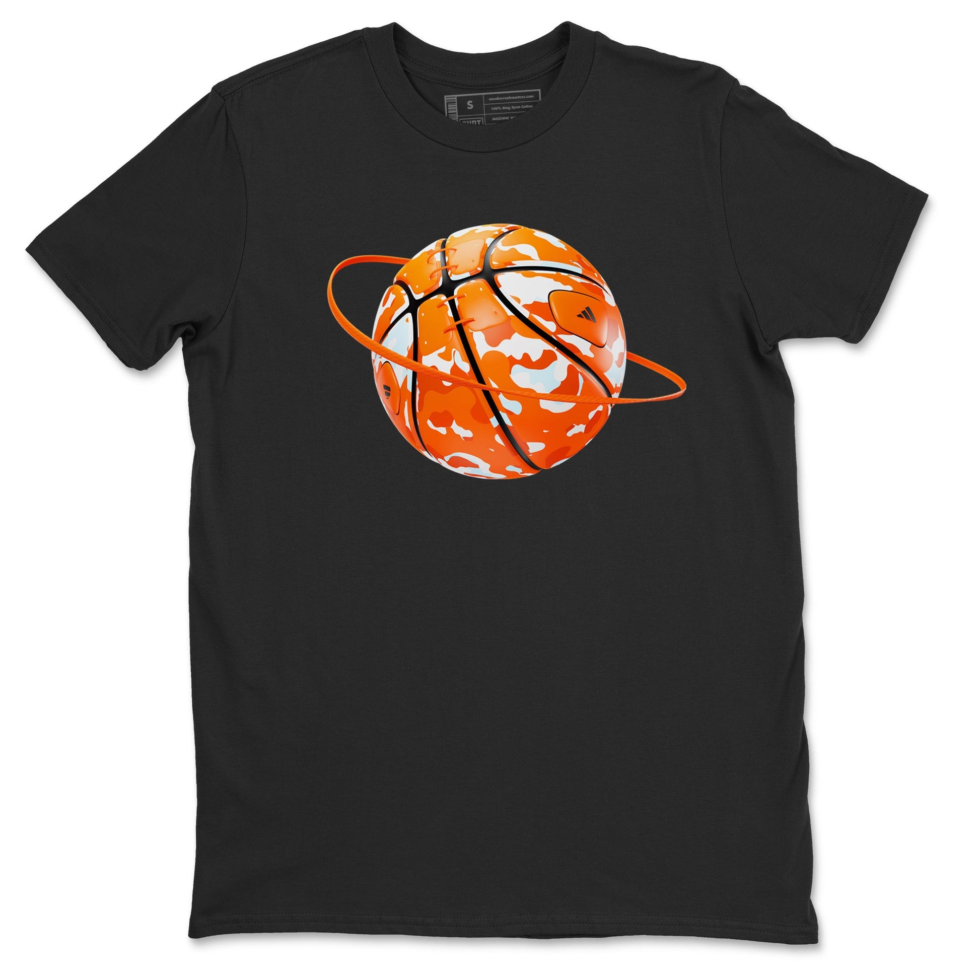 Crazy 8 Team Orange shirt to match jordans Camo Basketball Planet sneaker tees Adidas Crazy 8 Team Orange SNRT Sneaker Release Tees Unisex Black 2 T-Shirt