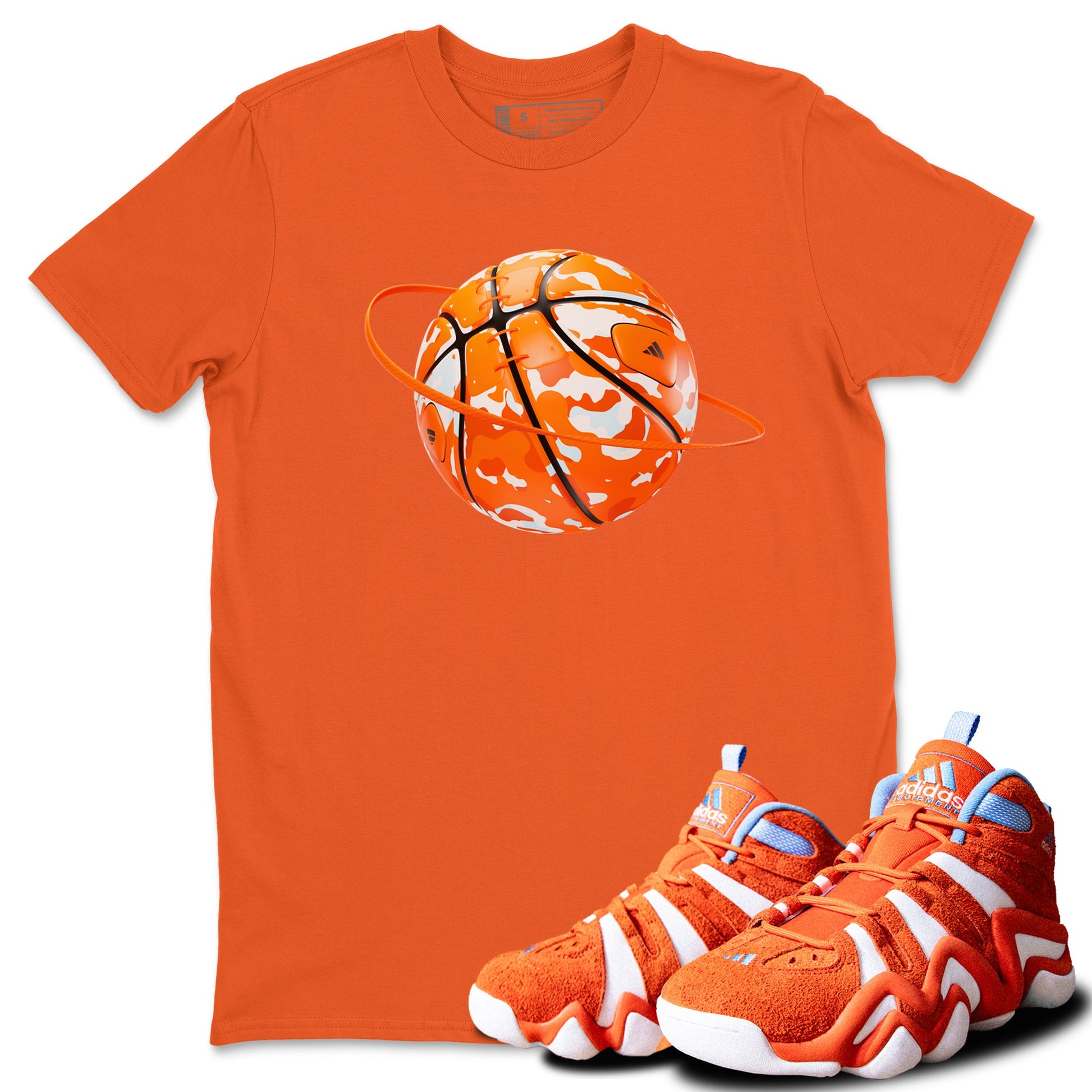 Crazy 8 Team Orange shirt to match jordans Camo Basketball Planet sneaker tees Adidas Crazy 8 Team Orange SNRT Sneaker Release Tees Unisex Orange 1 T-Shirt