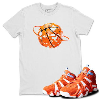 Crazy 8 Team Orange shirt to match jordans Camo Basketball Planet sneaker tees Adidas Crazy 8 Team Orange SNRT Sneaker Release Tees Unisex White 1 T-Shirt