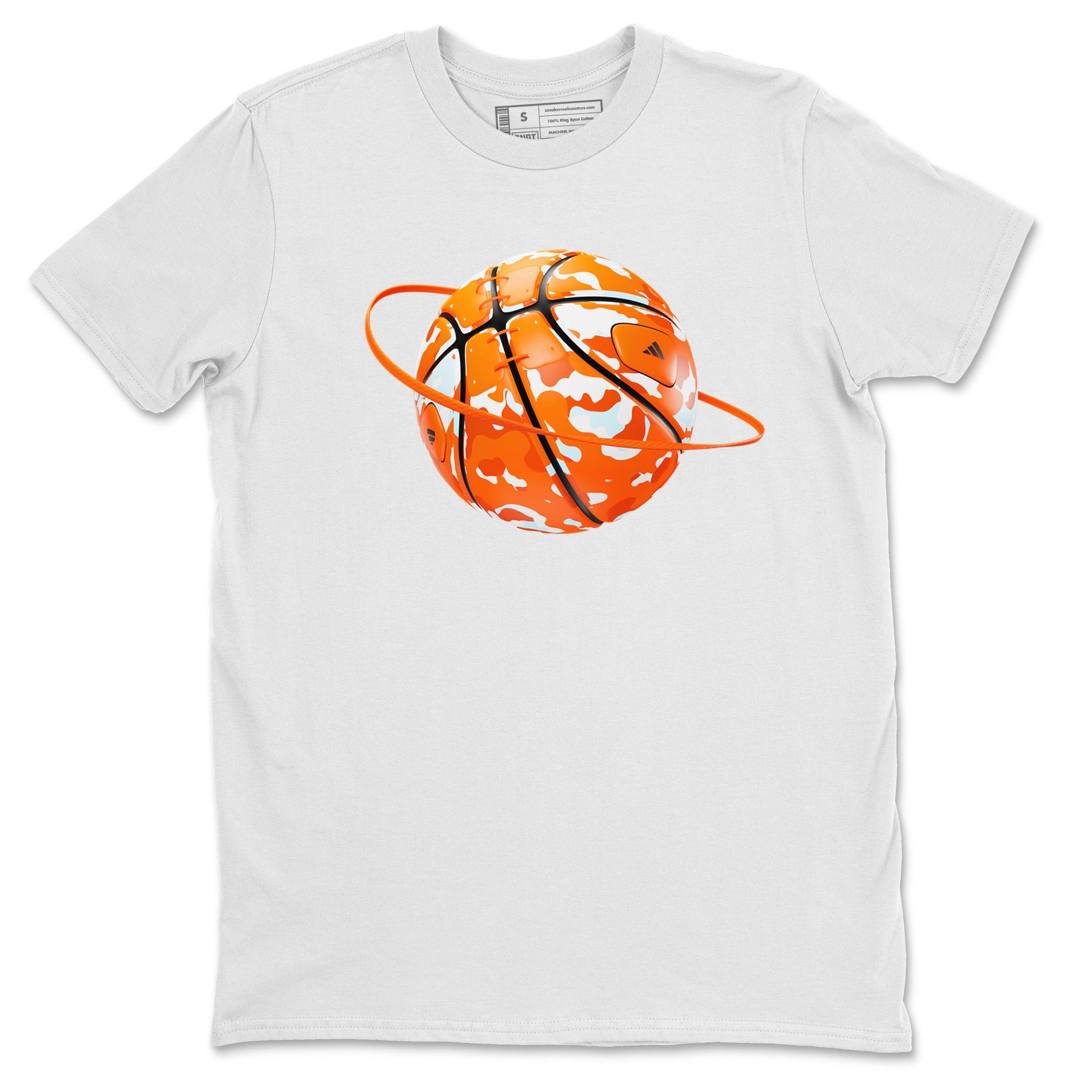 Crazy 8 Team Orange shirt to match jordans Camo Basketball Planet sneaker tees Adidas Crazy 8 Team Orange SNRT Sneaker Release Tees Unisex White 2 T-Shirt