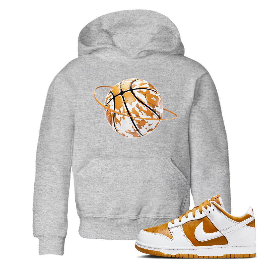 Dunk Dark Curry shirt to match jordans Camo Basketball Planet sneaker tees AJ1 Low Dark Curry SNRT sneaker release tees baby toddler Heather Grey 1 cotton Shirt