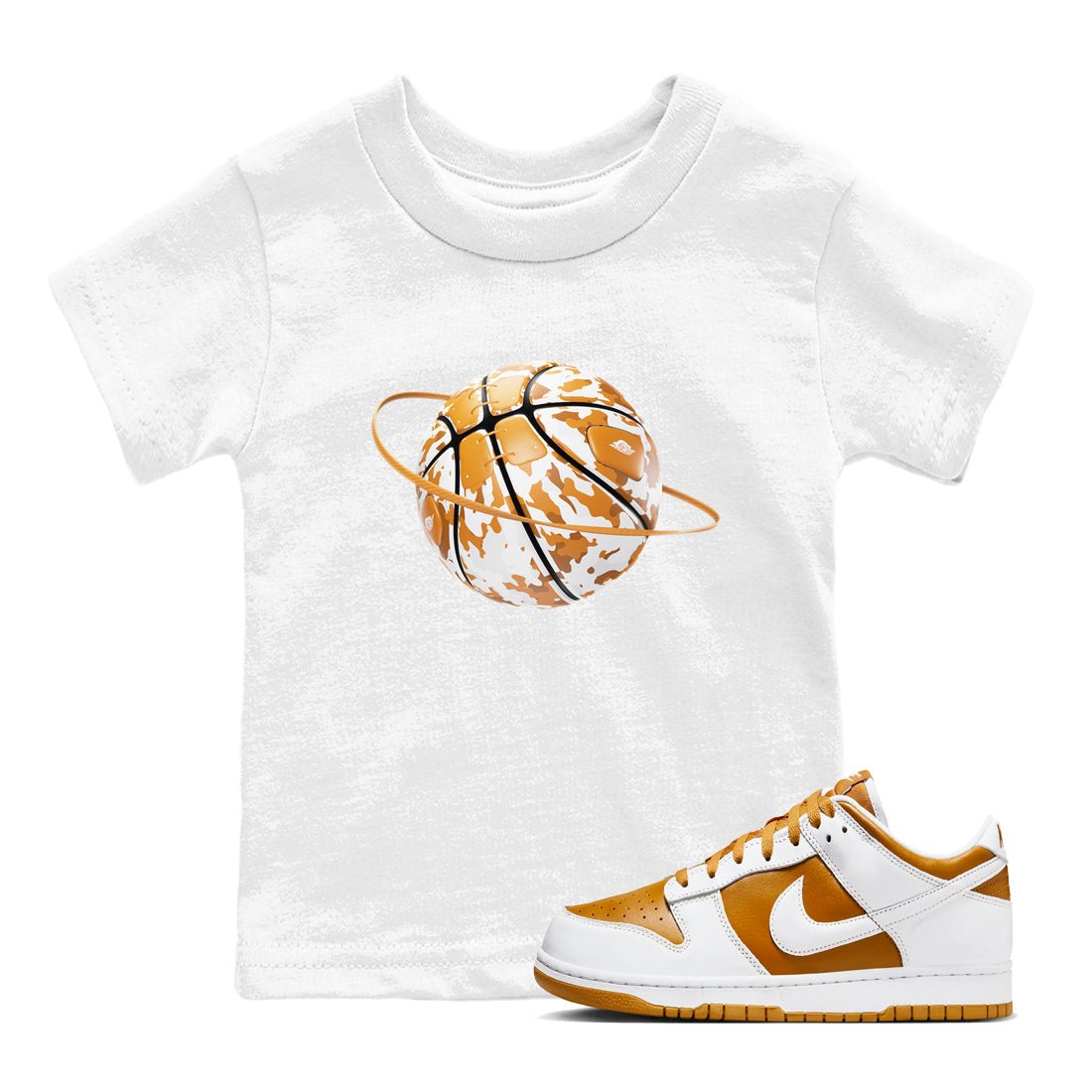 Dunk Dark Curry shirt to match jordans Camo Basketball Planet sneaker tees AJ1 Low Dark Curry SNRT sneaker release tees baby toddler White 1 cotton Shirt