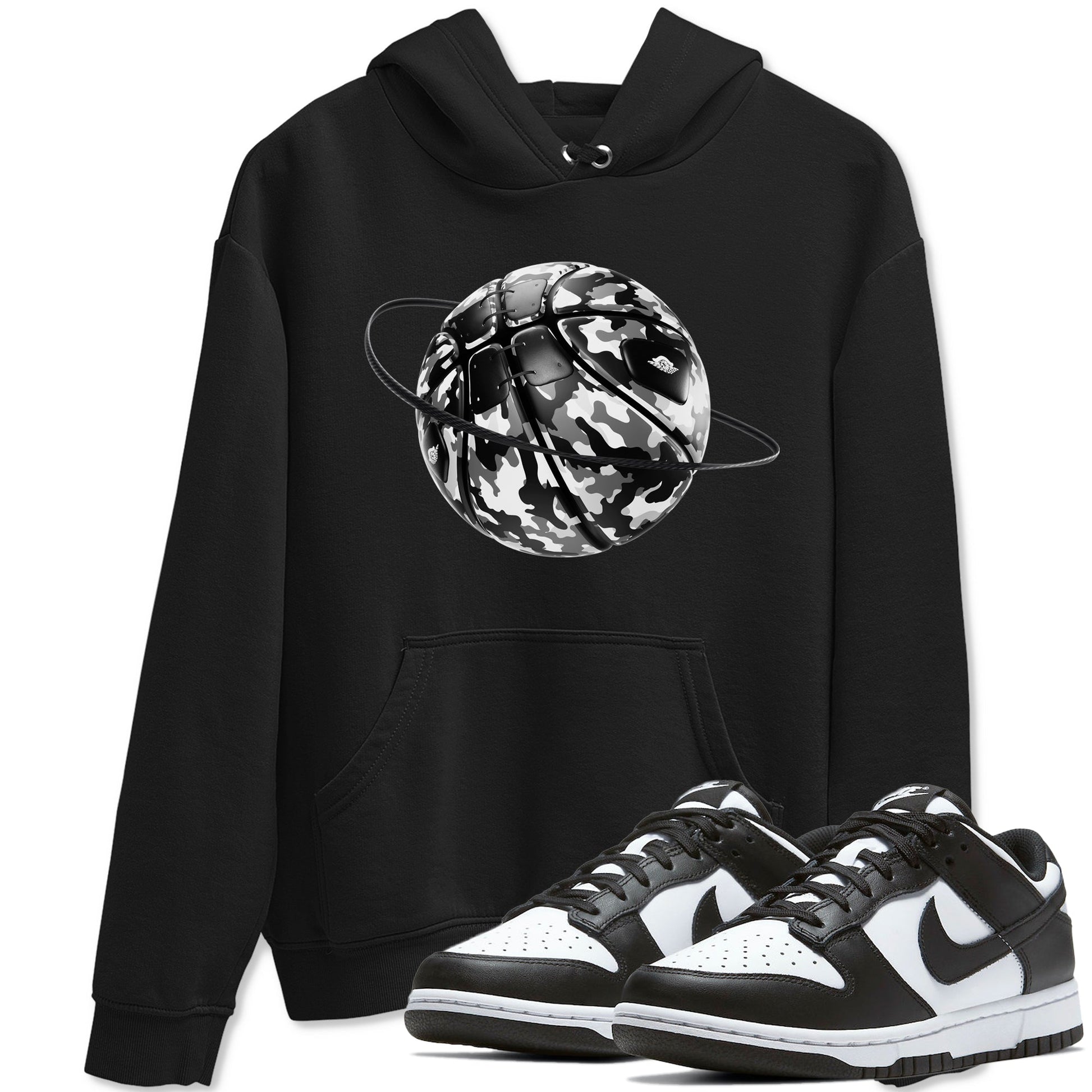 Dunk Panda shirt to match jordans Camo Basketball Planet sneaker tees Dunk Black & White SNRT Sneaker Release Tees unisex cotton Black 1 crew neck shirt
