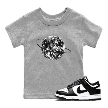 Dunk Panda shirt to match jordans Camo Basketball Planet sneaker tees Dunk Black & White SNRT sneaker release tees baby toddler Heather Grey 1 cotton Shirt
