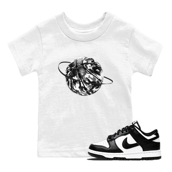 Dunk Panda shirt to match jordans Camo Basketball Planet sneaker tees Dunk Black & White SNRT sneaker release tees baby toddler White 1 cotton Shirt