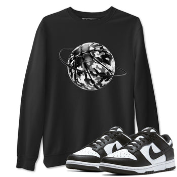 Dunk Panda shirt to match jordans Camo Basketball Planet sneaker tees Dunk Black & White SNRT Sneaker Release Tees unisex cotton Black 1 crew neck shirt