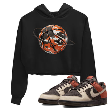 Dunk Red Panda shirt to match jordans Camo Basketball Planet sneaker tees Nike Dunk LowRed Panda SNRT Sneaker Release Tees Black 1 Crop T-Shirt