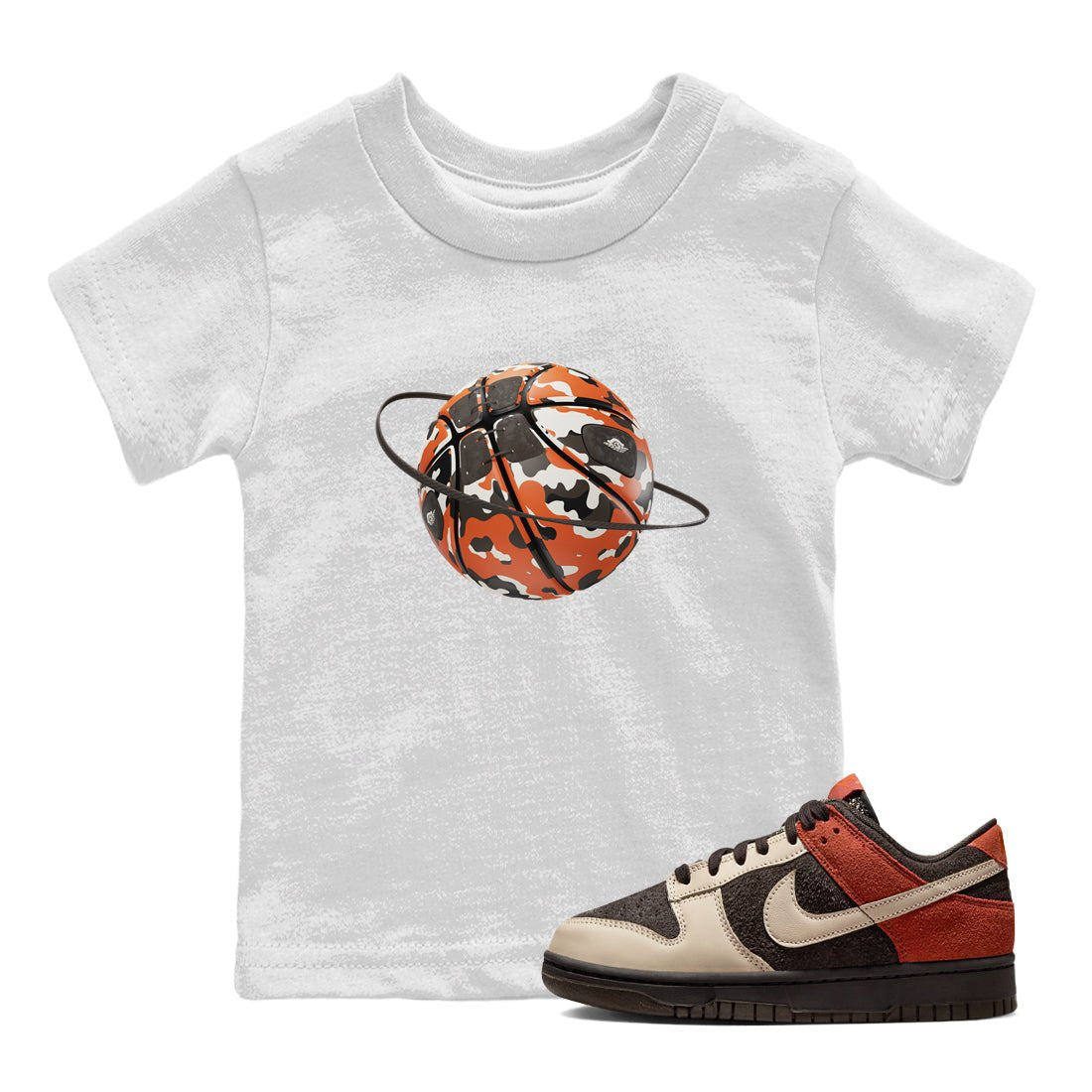 Dunk Red Panda shirt to match jordans Camo Basketball Planet sneaker tees Nike Dunk LowRed Panda SNRT Sneaker Release Tees Baby Toddler White 1 T-Shirt