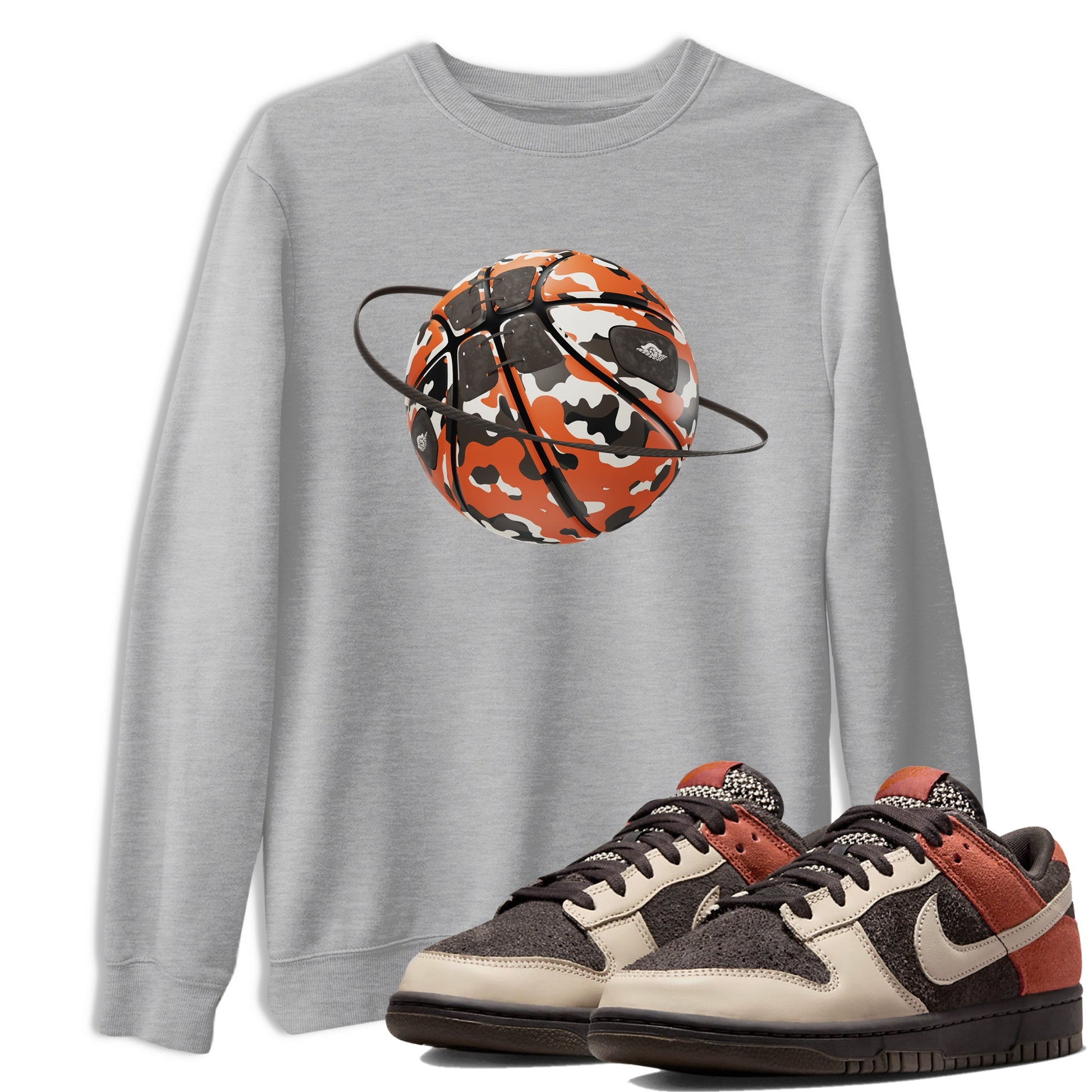 Dunk Red Panda shirt to match jordans Camo Basketball Planet sneaker tees Nike Dunk LowRed Panda SNRT Sneaker Release Tees Unisex Heather Grey 1 T-Shirt