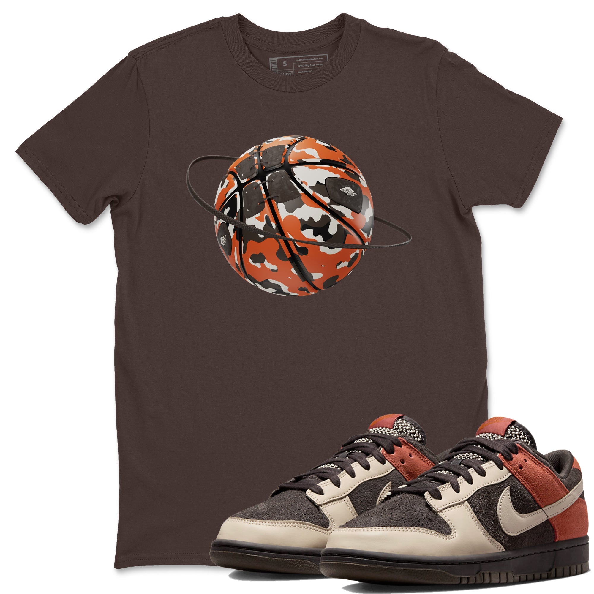 Dunk Red Panda shirt to match jordans Camo Basketball Planet sneaker tees Nike Dunk LowRed Panda SNRT Sneaker Release Tees Unisex Dark Chocolate 1 T-Shirt