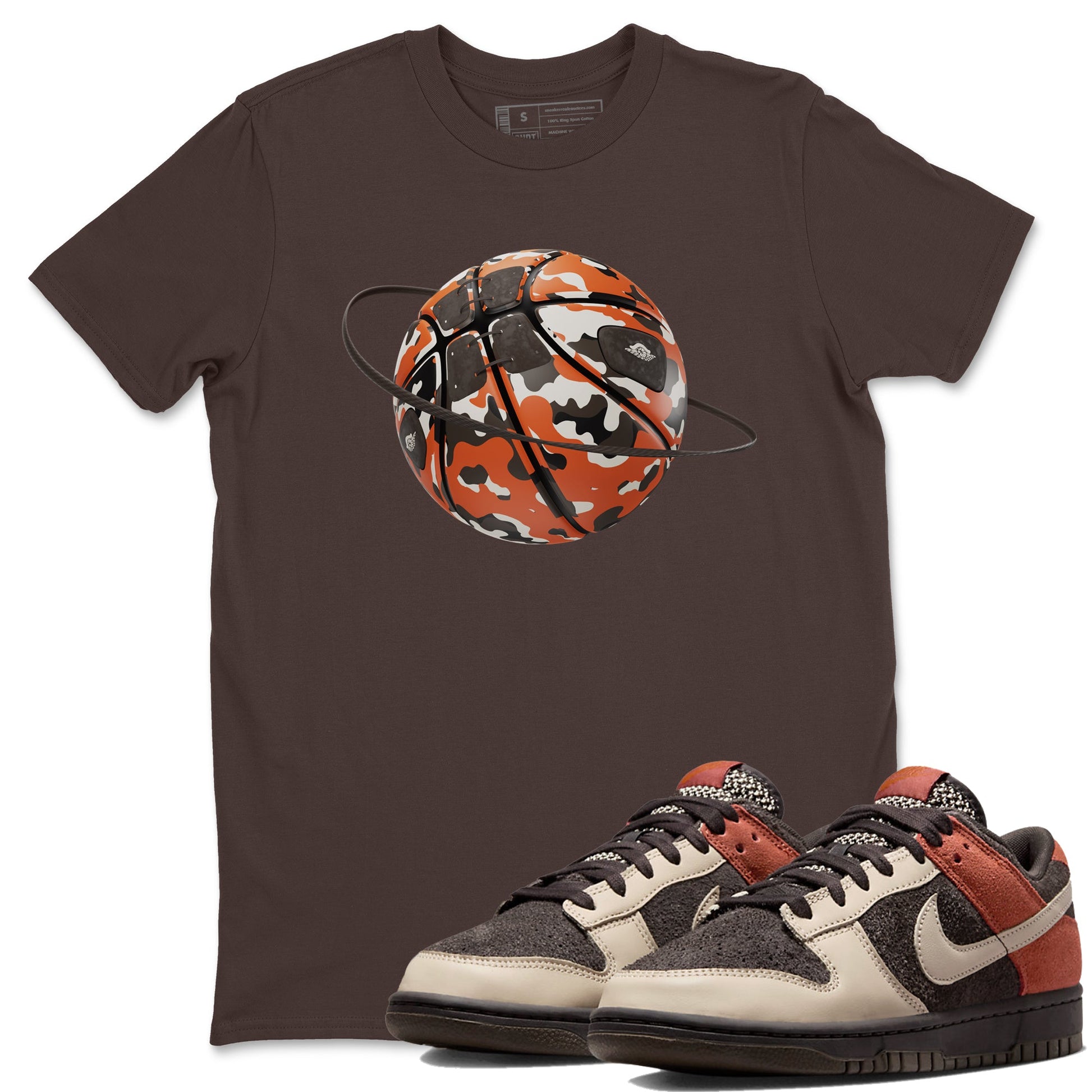 Dunk Red Panda shirt to match jordans Camo Basketball Planet sneaker tees Nike Dunk LowRed Panda SNRT Sneaker Release Tees Unisex Dark Chocolate 1 T-Shirt