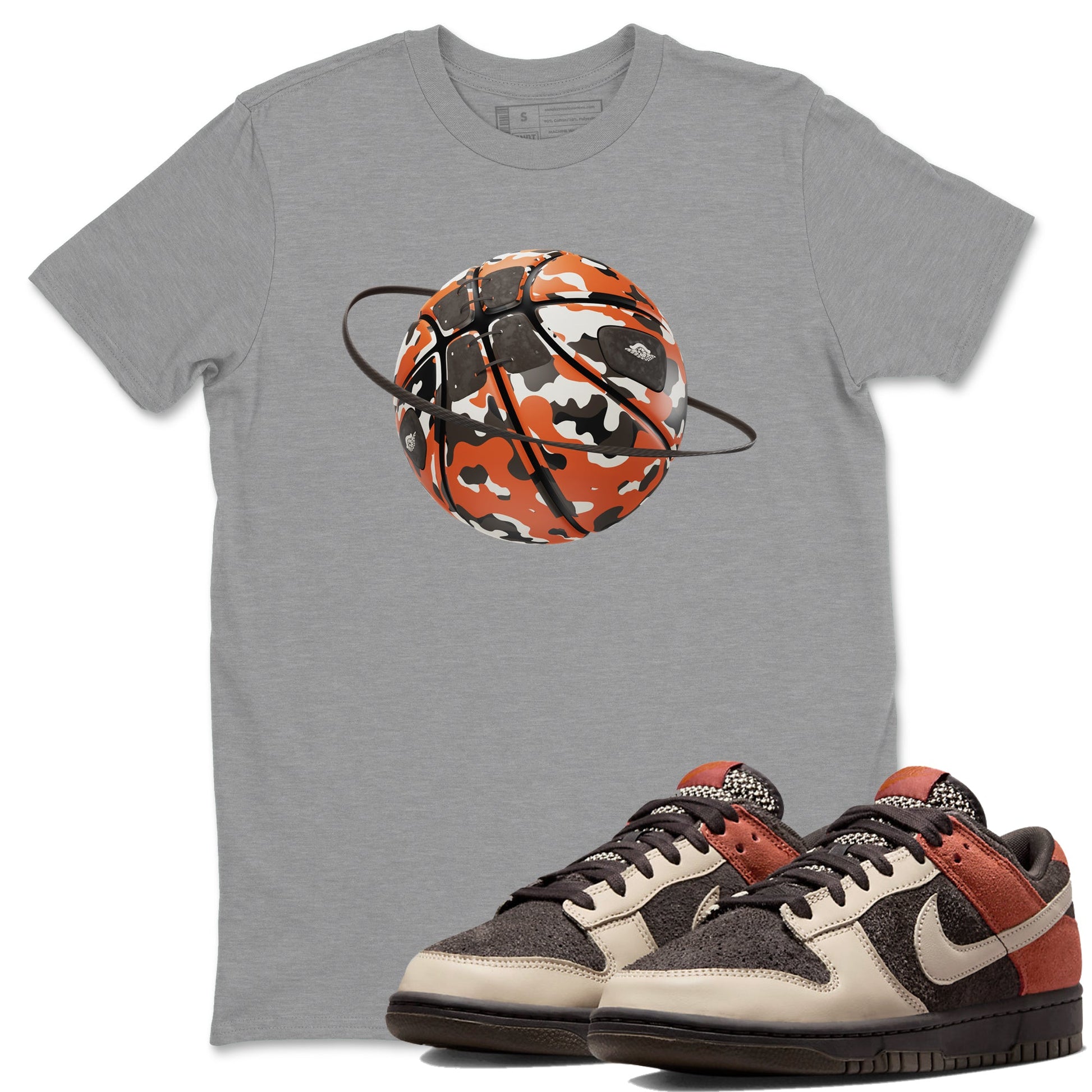Dunk Red Panda shirt to match jordans Camo Basketball Planet sneaker tees Nike Dunk LowRed Panda SNRT Sneaker Release Tees Unisex Heather Grey 1 T-Shirt