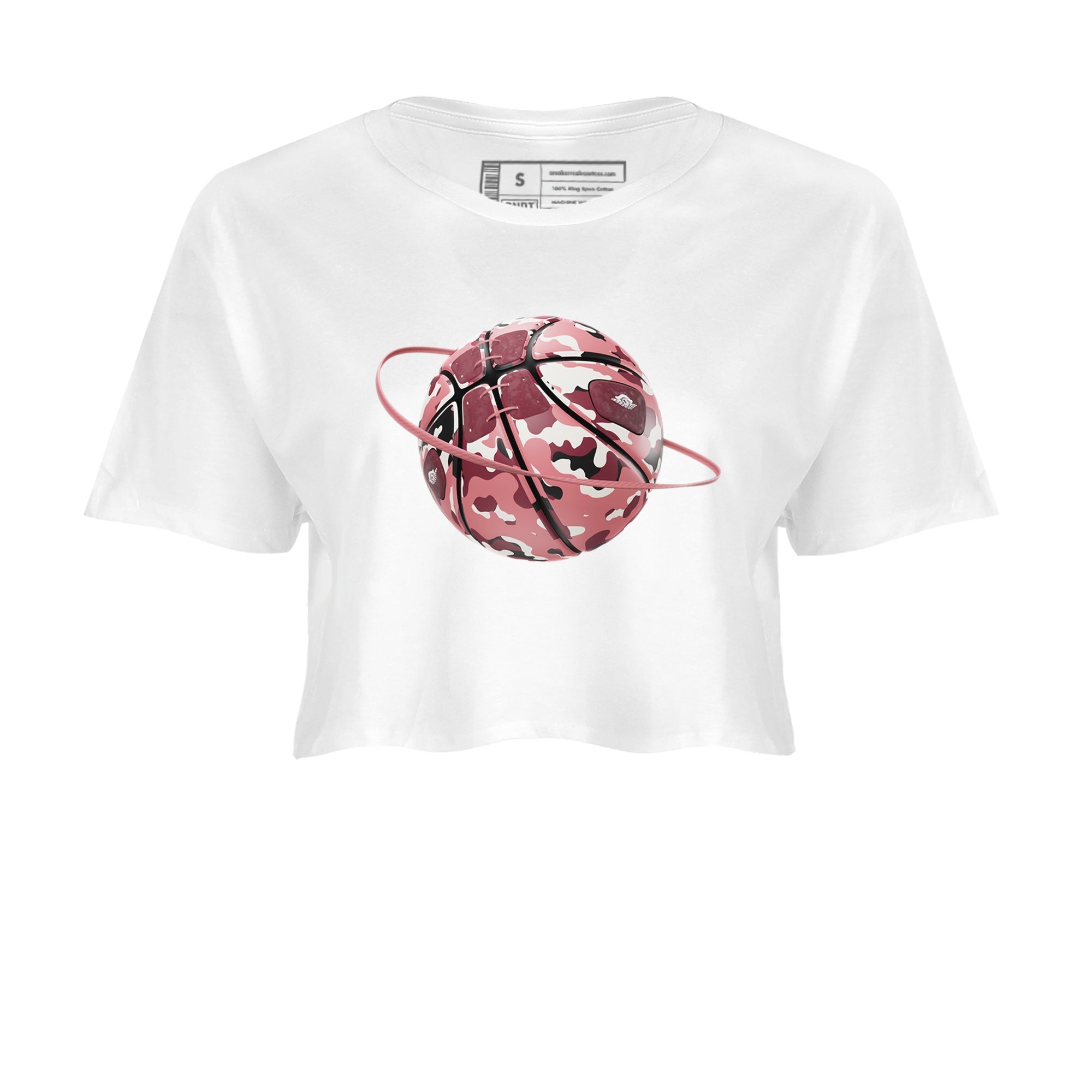 Dunk Valentines Day 2024 shirt to match jordans Camo Basketball Planet sneaker tees Dunk Happy Valentines Day 2024 SNRT Sneaker Release Tees White 2 Crop T-Shirt