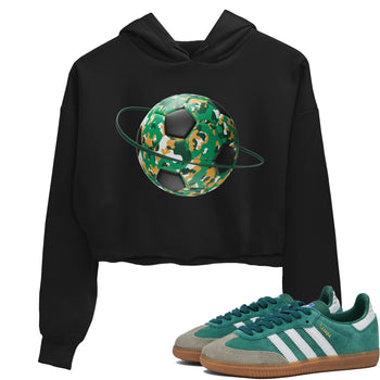 Samba Collegiate Green Gum shirt to match jordans Camo Soccerball Planet sneaker tees Adidas Green Gum SNRT Sneaker Release Tees Black 1 Crop T-Shirt