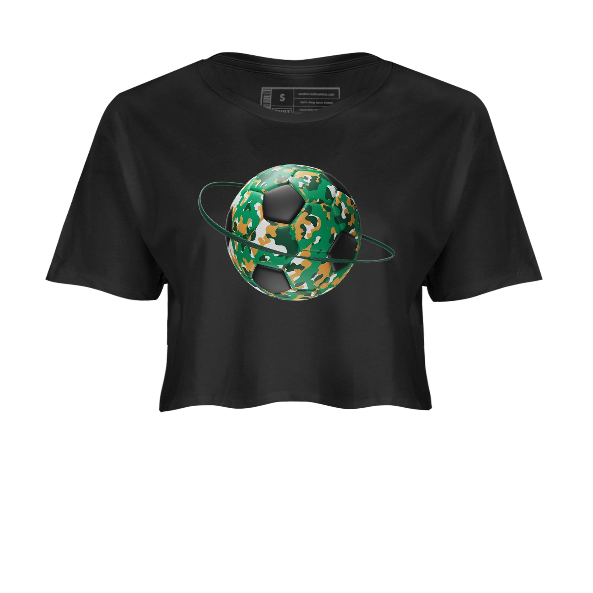 Samba Collegiate Green Gum shirt to match jordans Camo Soccerball Planet sneaker tees Adidas Green Gum SNRT Sneaker Release Tees Black 2 Crop T-Shirt