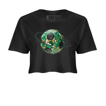 Samba Collegiate Green Gum shirt to match jordans Camo Soccerball Planet sneaker tees Adidas Green Gum SNRT Sneaker Release Tees Black 2 Crop T-Shirt