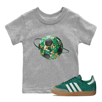 Samba Collegiate Green Gum shirt to match jordans Camo Soccerball Planet sneaker tees Adidas Green Gum SNRT Sneaker Release Tees Baby Toddler Heather Grey 1 T-Shirt