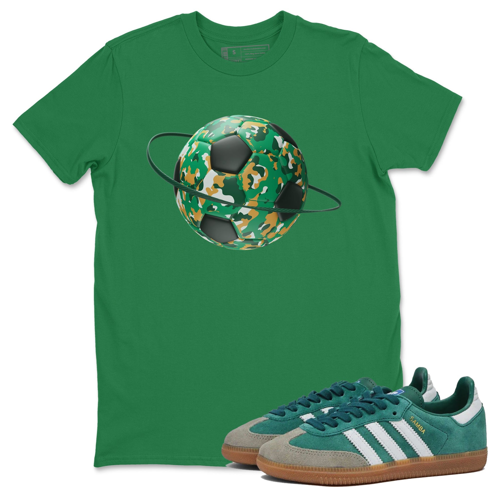 Samba Collegiate Green Gum shirt to match jordans Camo Soccerball Planet sneaker tees Adidas Green Gum SNRT Sneaker Release Tees Unisex Kelly Green 1 T-Shirt