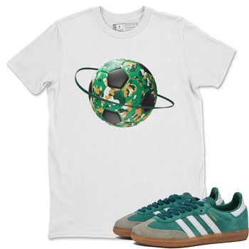 Samba Collegiate Green Gum shirt to match jordans Camo Soccerball Planet sneaker tees Adidas Green Gum SNRT Sneaker Release Tees Unisex White 1 T-Shirt