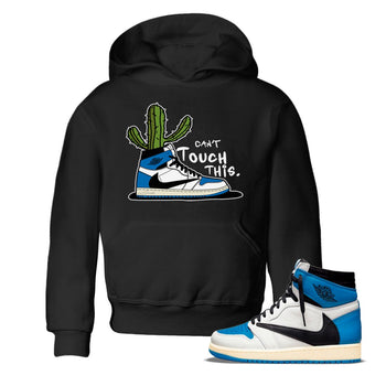 Air Jordan 1 Travis Scott Fragment Sneaker Match Tees Can't Touch This Sneaker Tees Air Jordan 1 High OG x Travis Scott x Fragment Sneaker Release Tees Kids Shirts Black 1