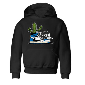 Air Jordan 1 Travis Scott Fragment Sneaker Match Tees Can't Touch This Sneaker Tees Air Jordan 1 High OG x Travis Scott x Fragment Sneaker Release Tees Kids Shirts Black 2