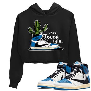 Air Jordan 1 Travis Scott Fragment Sneaker Match Tees Can't Touch This Sneaker Tees Air Jordan 1 High OG x Travis Scott x Fragment Sneaker Release Tees Women's Shirts Black 1