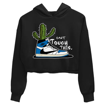 Air Jordan 1 Travis Scott Fragment Sneaker Match Tees Can't Touch This Sneaker Tees Air Jordan 1 High OG x Travis Scott x Fragment Sneaker Release Tees Women's Shirts Black 2