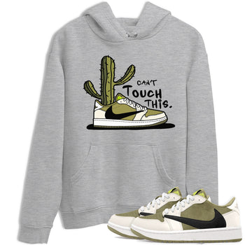 Air Jordan 1 X Travis Scott Golf Olive shirt to match jordans Can't Touch This sneaker tees Air Jordan 1 Travis Scott Golf SNRT Sneaker Release Tees Unisex Heather Grey 1 T-Shirt