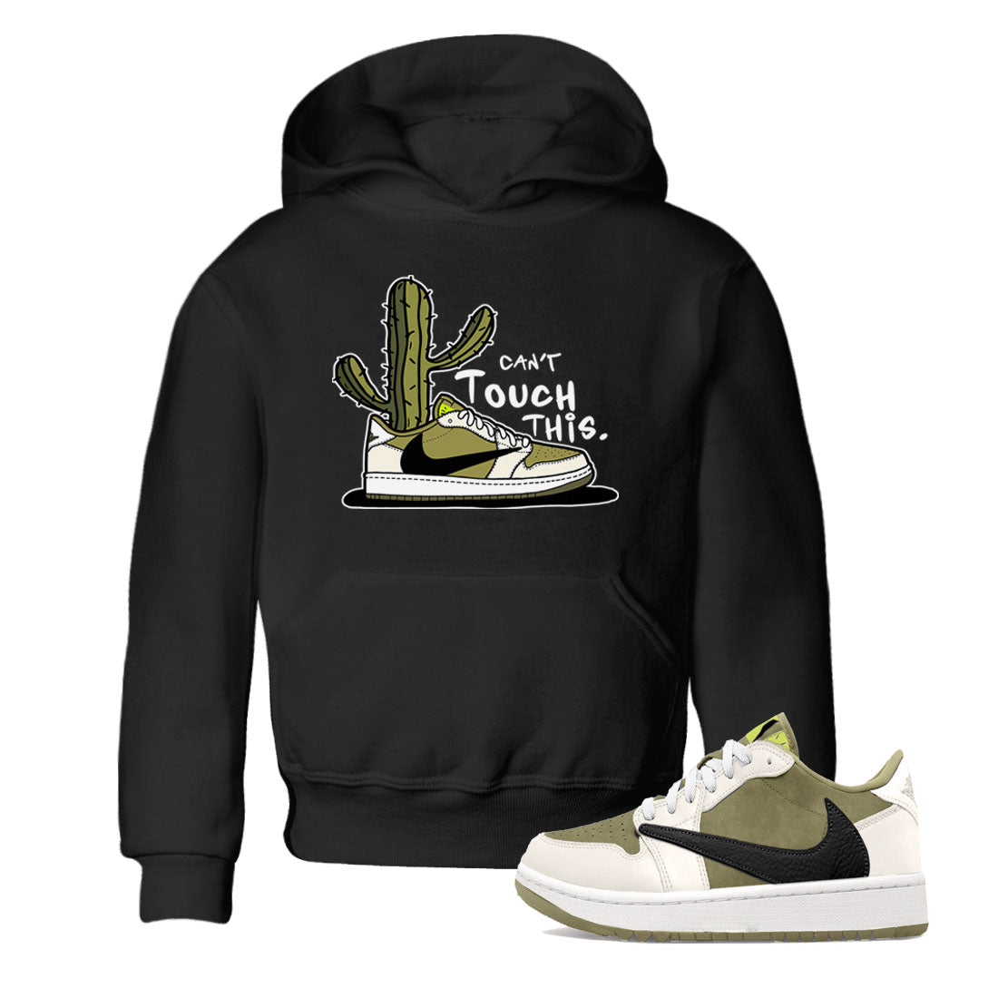 Air Jordan 1 X Travis Scott Golf Olive shirt to match jordans Can't Touch This sneaker tees Air Jordan 1 Travis Scott Golf SNRT Sneaker Release Tees Baby Toddler Black 1 T-Shirt