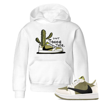 Air Jordan 1 X Travis Scott Golf Olive shirt to match jordans Can't Touch This sneaker tees Air Jordan 1 Travis Scott Golf SNRT Sneaker Release Tees Baby Toddler White 1 T-Shirt