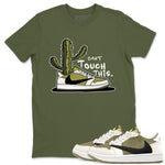 Air Jordan 1 X Travis Scott Golf Olive shirt to match jordans Can't Touch This sneaker tees Air Jordan 1 Travis Scott Golf SNRT Sneaker Release Tees Unisex Military Green 1 T-Shirt