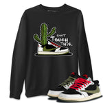 Air Jordan 1 Travis Scott Olive Sneaker Match Tees Can't Touch This Sneaker Tees Air Jordan 1 Low x Travis Scott x Olive Sneaker Release Tees Unisex Shirts Black 1