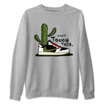 Air Jordan 1 Travis Scott Olive Sneaker Match Tees Can't Touch This Sneaker Tees Air Jordan 1 Low x Travis Scott x Olive Sneaker Release Tees Unisex Shirts Heather Grey 2