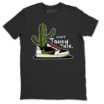 Air Jordan 1 Travis Scott Olive Sneaker Match Tees Can't Touch This Sneaker Tees Air Jordan 1 Low x Travis Scott x Olive Sneaker Release Tees Unisex Shirts Black 2