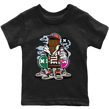 Jordan 1 Hand Crafted Sneaker Match Tees Chocolate Squad Sneaker Tees Jordan 1 Hand Crafted Sneaker Release Tees Kids Shirts
