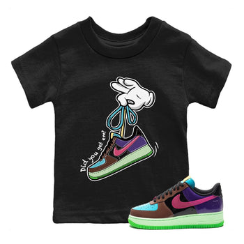 Air Force 1 Undefeated Fauna Brown Sneaker Match Tees Cartoon Hands Sneaker Tees Air Force 1 Undefeated Fauna Brown Sneaker Release Tees Kids Shirts