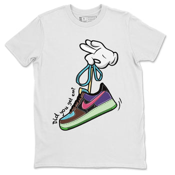Air Force 1 Undefeated Fauna Brown Sneaker Match Tees Cartoon Hands Sneaker Tees Air Force 1 Undefeated Fauna Brown Sneaker Release Tees Unisex Shirts