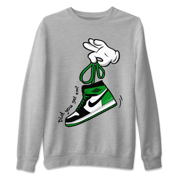 Air Jordan 1 Celtics Sneaker Match Tees Cartoon Hands Sneaker Tees Air Jordan 1 High OG Celtics Sneaker Release Tees Unisex Shirts Heather Grey 2