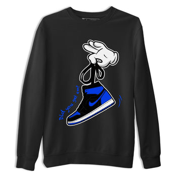 Air Jordan 1 Royal Reimagined shirt to match jordans Cartoon Hands sneaker tees Air Jordan 1 High OG Royal Reimagined SNRT Sneaker Release Tees Unisex Black 2 T-Shirt