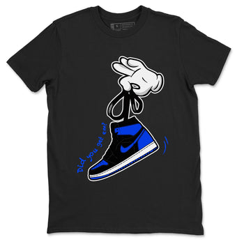 Air Jordan 1 Royal Reimagined shirt to match jordans Cartoon Hands sneaker tees Air Jordan 1 High OG Royal Reimagined SNRT Sneaker Release Tees Unisex Black 2 T-Shirt
