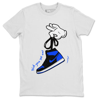 Air Jordan 1 Royal Reimagined shirt to match jordans Cartoon Hands sneaker tees Air Jordan 1 High OG Royal Reimagined SNRT Sneaker Release Tees Unisex White 2 T-Shirt