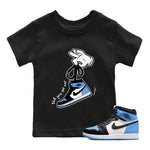 Air Jordan 1 Retro High OG UNC Toe shirt to match jordans Cartoon Hands sneaker tees UNC Toe 1s SNRT Sneaker Release Tees Baby Toddler Black 1 T-Shirt