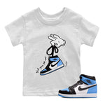 Air Jordan 1 Retro High OG UNC Toe shirt to match jordans Cartoon Hands sneaker tees UNC Toe 1s SNRT Sneaker Release Tees Baby Toddler White 1 T-Shirt